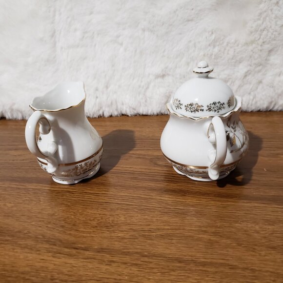 Norcrest Chatillon 50th Anniversary Sugar Creamer Chatillon Porcelain Gift - Picture 7 of 13